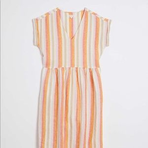 NWT Lou & Grey Striped Linen Dress, Size M